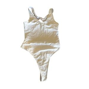 Elegant White One-Piece Swimsuit